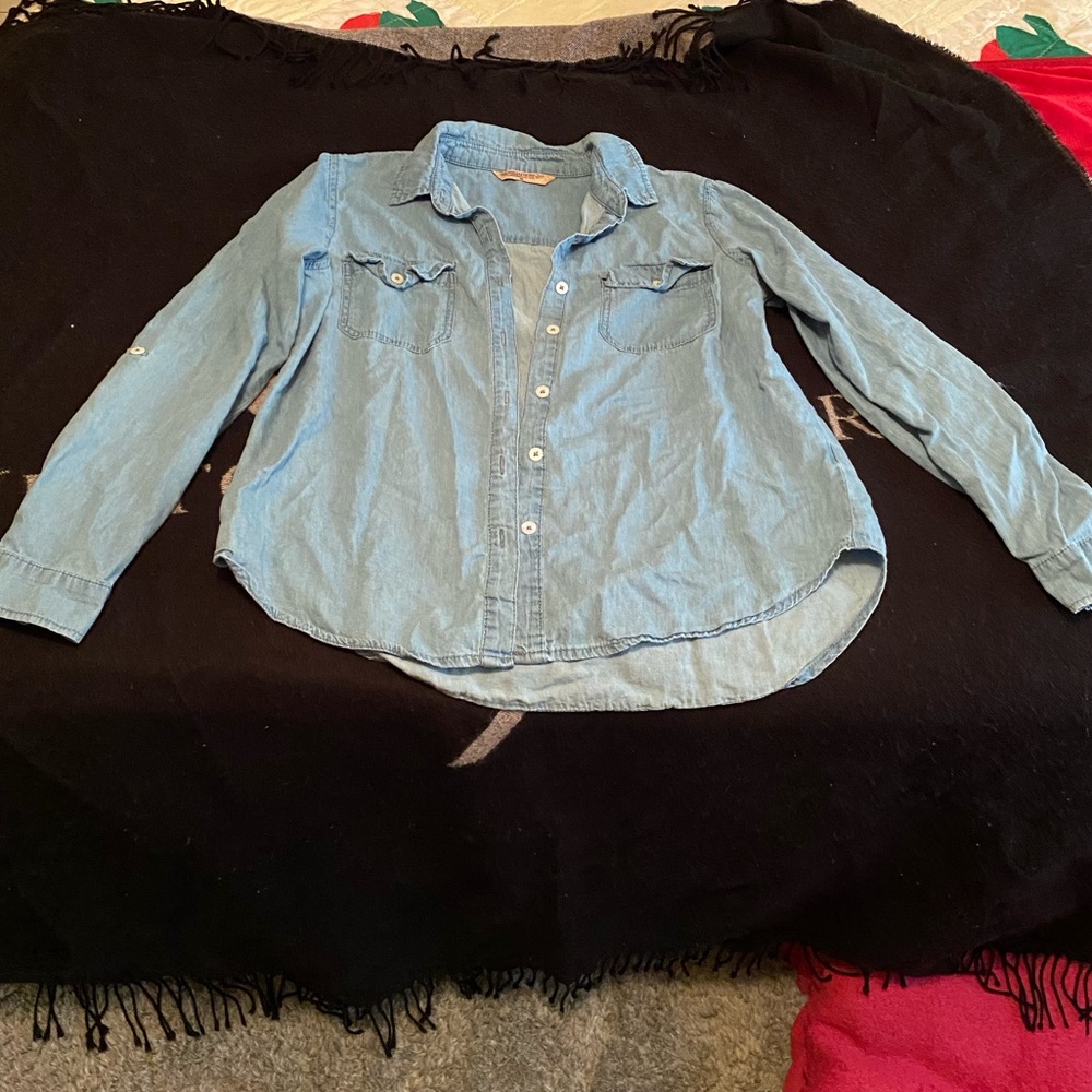 Denim long sleeve shirt